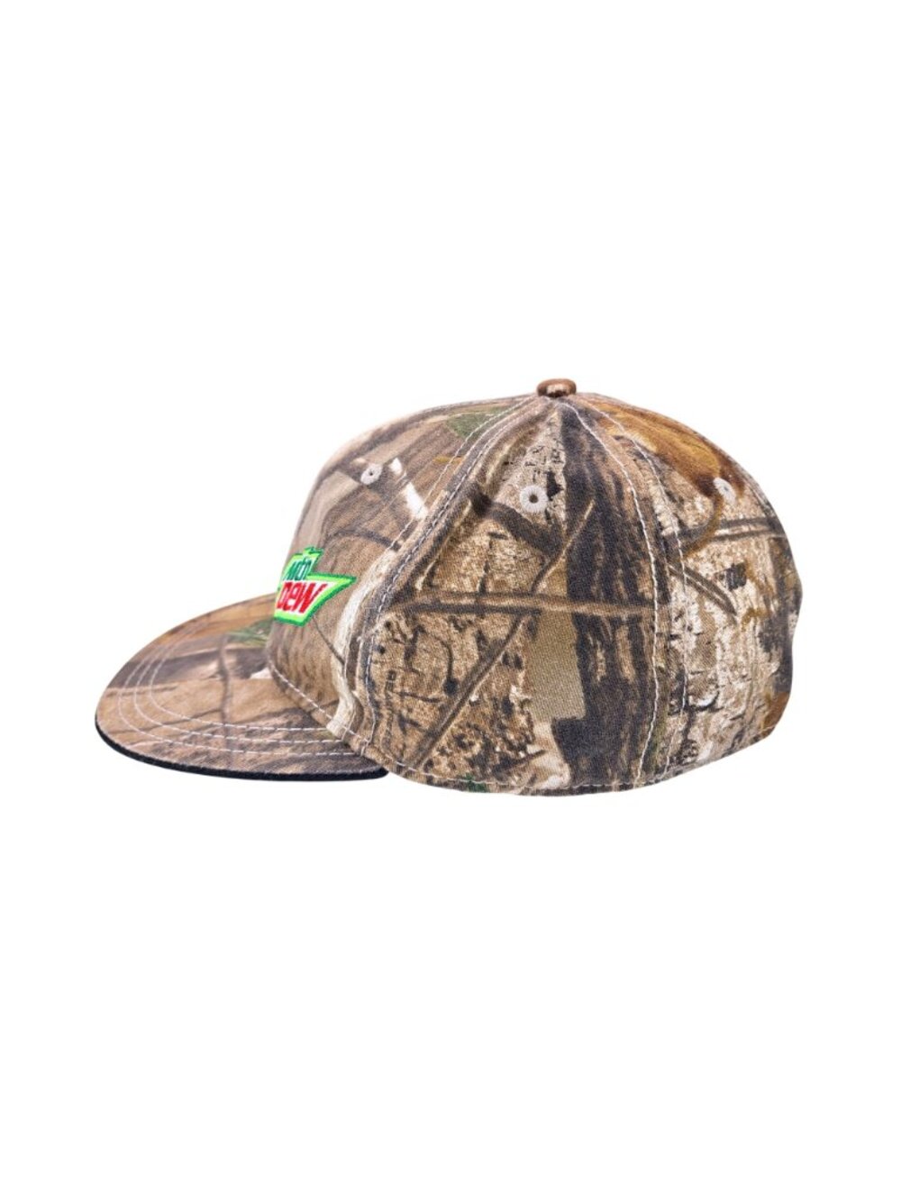 Mountain Dew Realtree Camo Camouflage Hat Embroidered Logo Baseball Cap Large XL - Picture 5 of 8